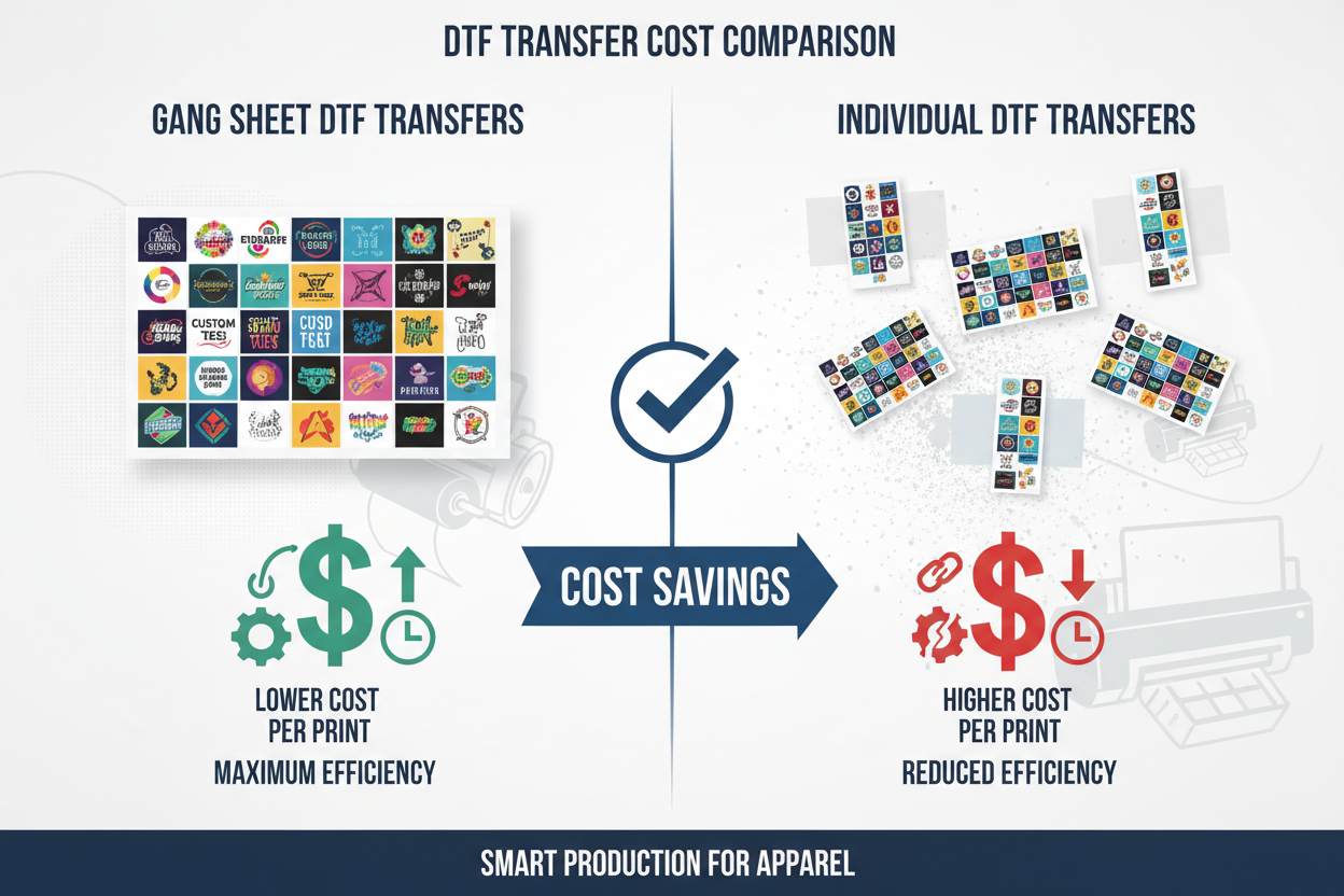 Gang Sheet vs Individual DTF Transfers: Which Option Saves You More Money?