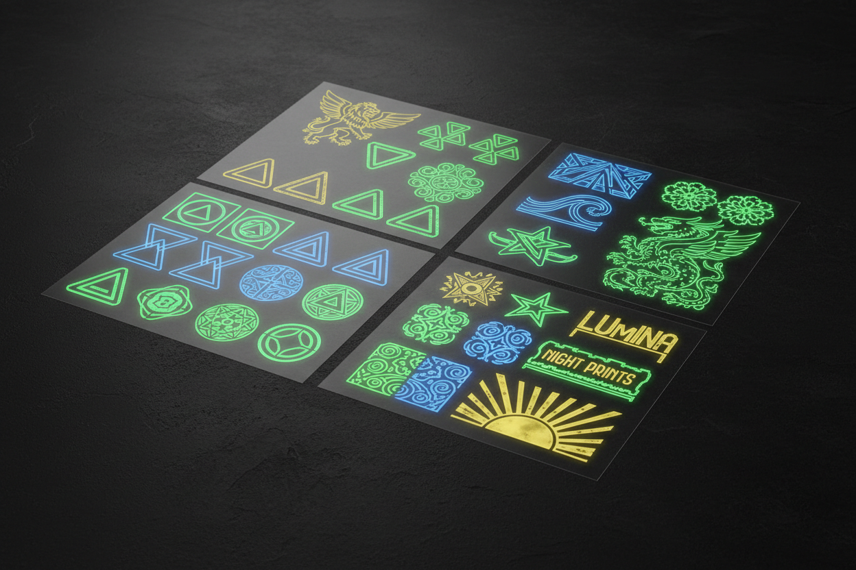 Glow In The Dark DTF - DTF Gang Sheets