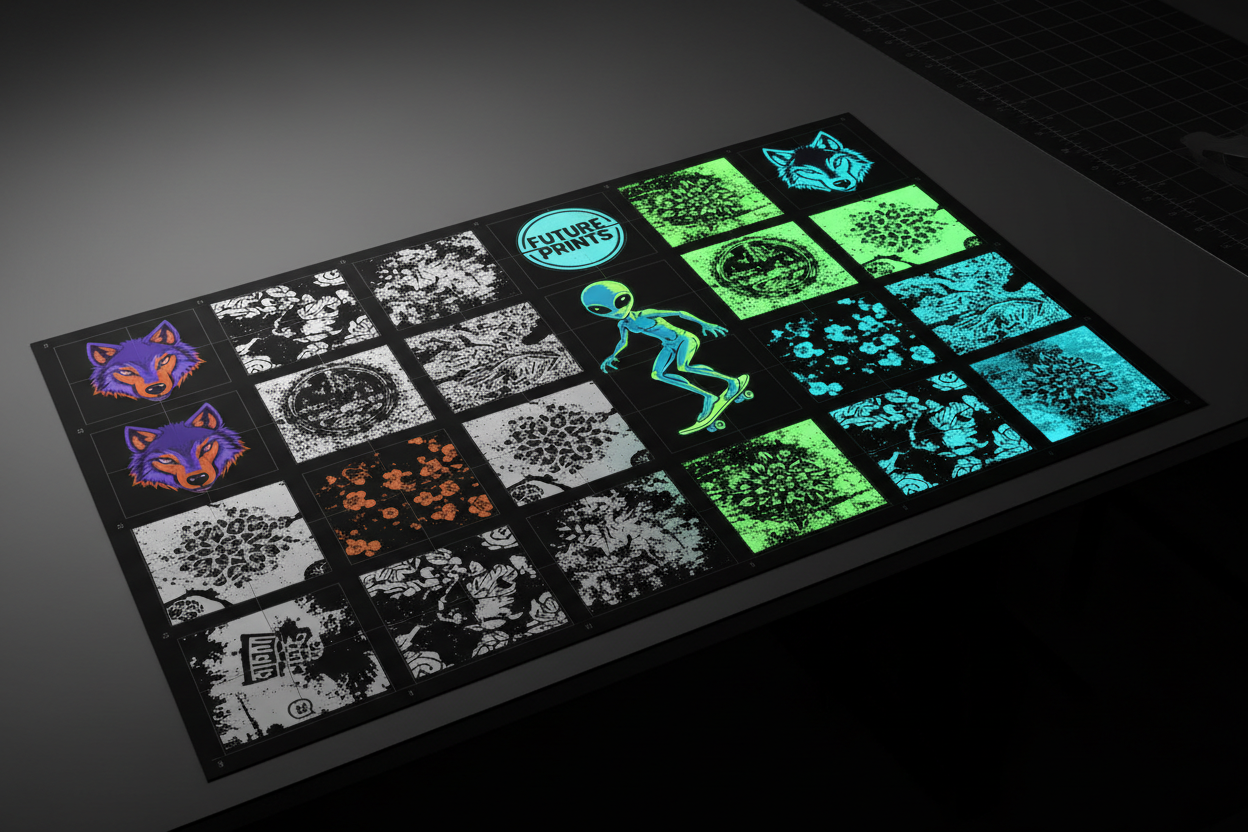 Glow In The Dark DTF -Gang Sheet Builder