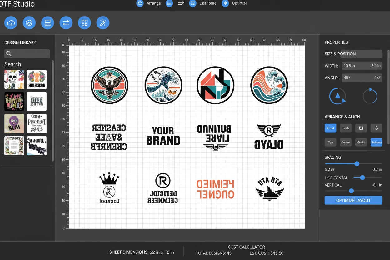 Build DTF Gang Sheets for Your Custom Apparel Printing
