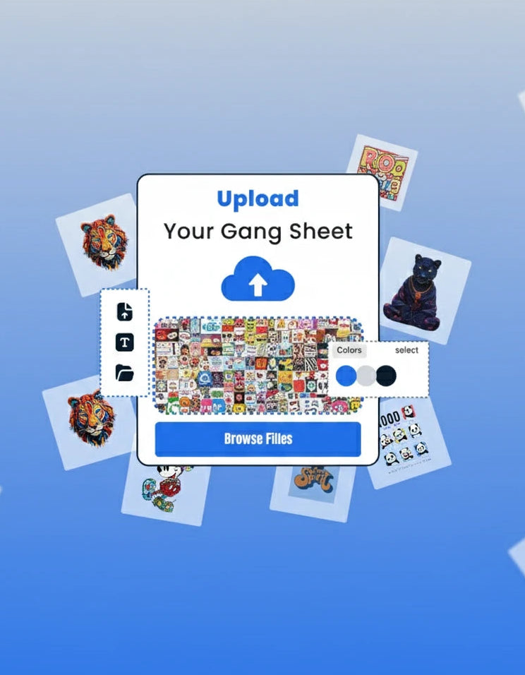 Order Custom DTF Gang Sheets – Upload Your Design