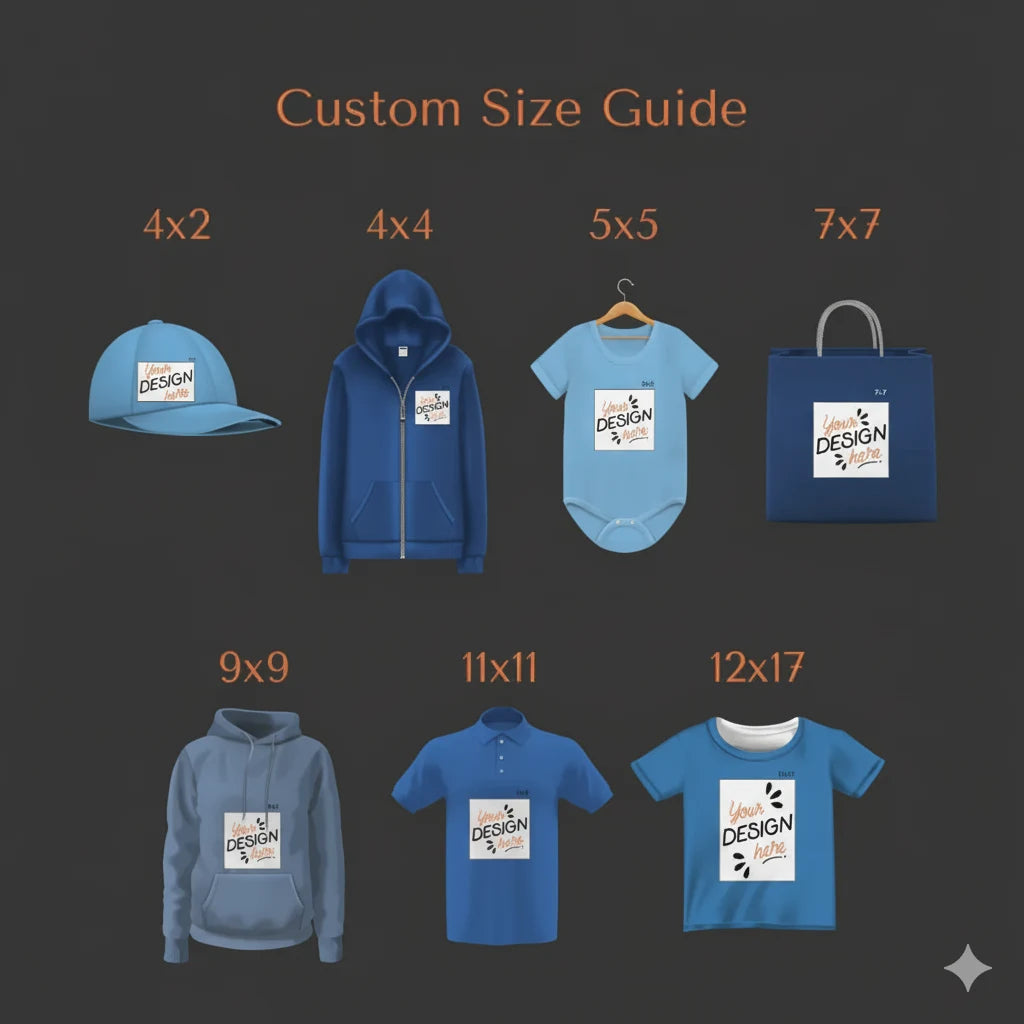 Order Custom DTF Transfers By - Size Ready to Press for Any Fabric