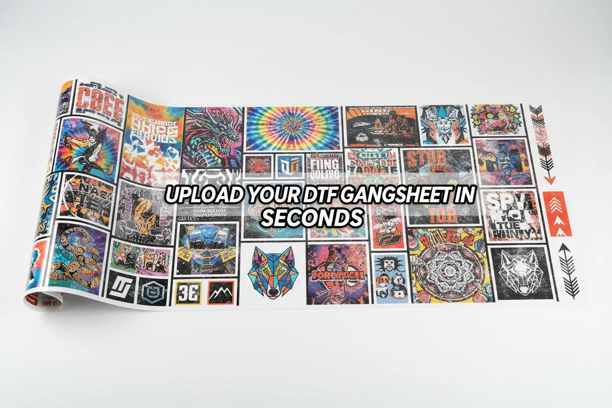 Order Custom DTF Gang Sheets – Upload Your Design
